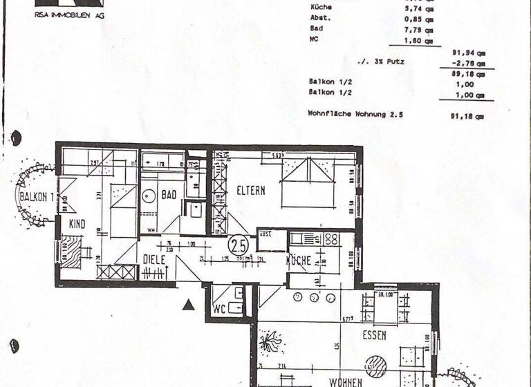 Wohnung zum Kauf provisionsfrei 319.000 € 3 Zimmer 92 m² 2. Geschoss Müllheim 79379