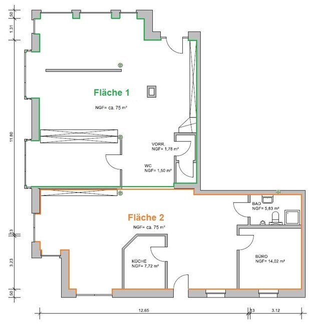 Ladenfläche zur Miete 1.050 € 80 m²<br/>Verkaufsfläche Ofen Bad Zwischenahn 26160