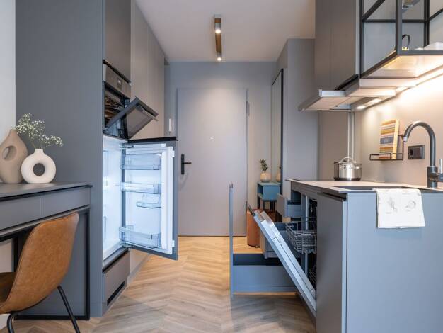 Studio zur Miete 935 € 1 Zimmer 22,1 m² EG frei ab sofort Kreutzigerstraße 14 Friedrichshain Berlin 10247