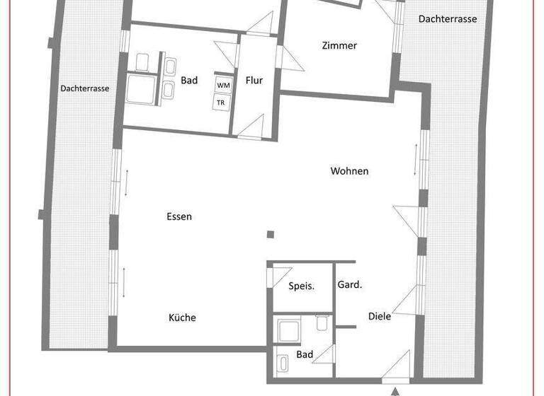 Penthouse zum Kauf 1.090.000 € 3 Zimmer 146 m² 6. Geschoss Schoppershof Nürnberg 90409