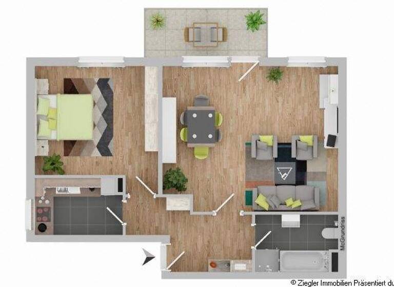 Wohnung zum Kauf 235.000 € 2 Zimmer 68,5 m² 2. Geschoss Edingen Edingen-Neckarhausen 68535