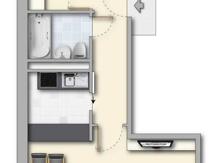 Wohnung zur Miete 350 € 3 Zimmer 60,1 m² 1. Geschoss frei ab 01.05.2026 An der Tongrube 26 Eisenach 99817