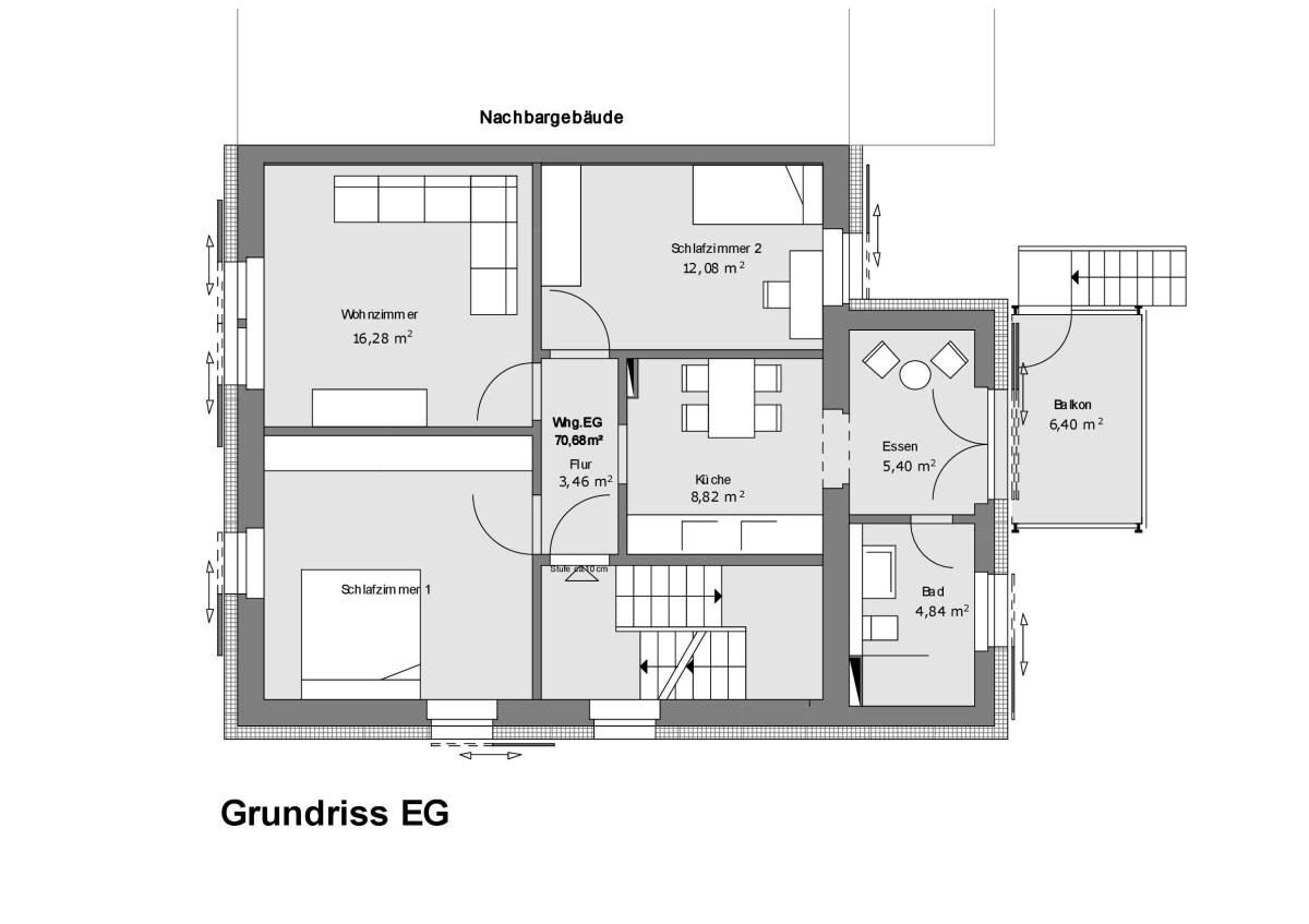 Wohnung zum Kauf 3 Zimmer 70,7 m²<br/>Wohnfläche Paradies Konstanz 78462