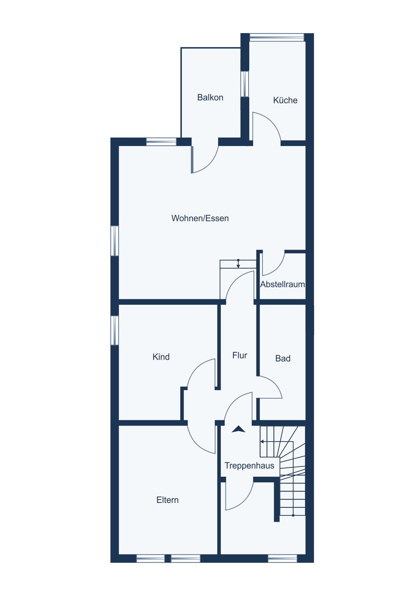 Wohnung zum Kauf 74.500 € 3 Zimmer 75 m²<br/>Wohnfläche 2.<br/>Geschoss Bad Gandersheim Bad Gandersheim 37581