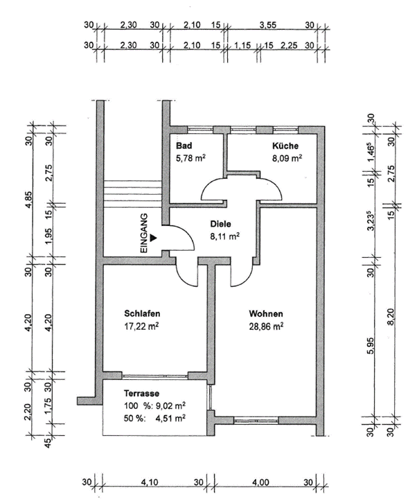 Wohnung zum Kauf 299.000 € 2 Zimmer 72 m²<br/>Wohnfläche 1.<br/>Geschoss Überlingen Überlingen 88662