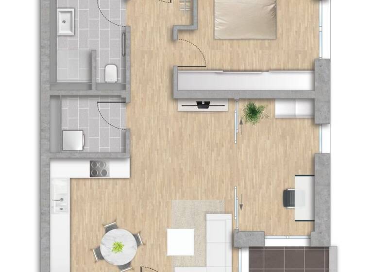 Wohnung zum Kauf 434.000 € 3 Zimmer 83,2 m²<br/>Wohnfläche 2.<br/>Geschoss Bad Wildbad Bad Wildbad im Schwarzwald 75323