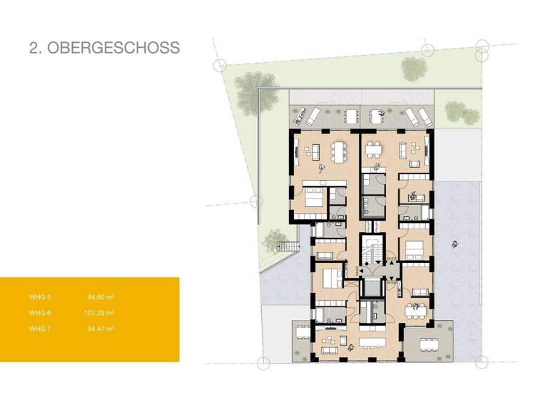 Wohnung zum Kauf - Erstbezug 390.000 € 3 Zimmer 94,5 m² 2. Geschoss Jägersburg Homburg 66424