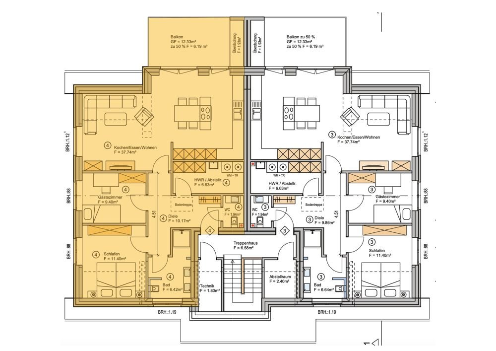 Wohnung zum Kauf 288.600 € 3 Zimmer 91 m²<br/>Wohnfläche Uelsen Uelsen 49843