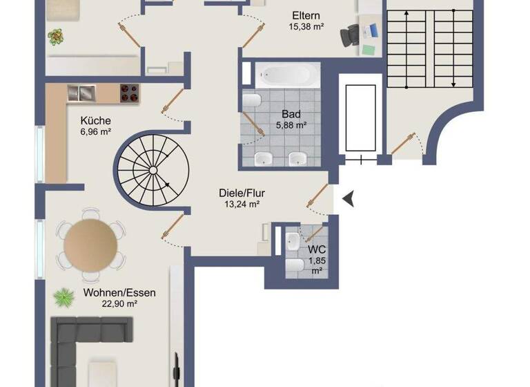 Maisonette zum Kauf 226.000 € 7 Zimmer 167 m² 3. Geschoss Sennestadt Bielefeld 33689