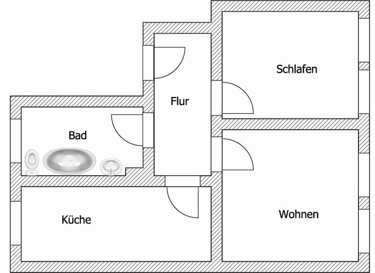 Wohnung zur Miete 335 € 2 Zimmer 67 m² 3. Geschoss frei ab 01.04.2026 Poppitzer Str. 25 Altriesa Riesa 01589
