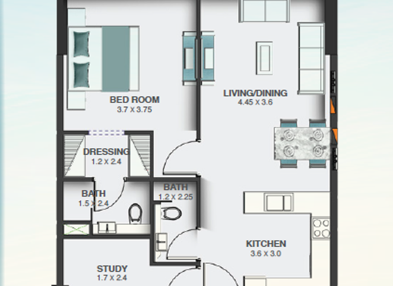 Wohnung zum Kauf 290.050 € 2 Zimmer 80,3 m² Dubai