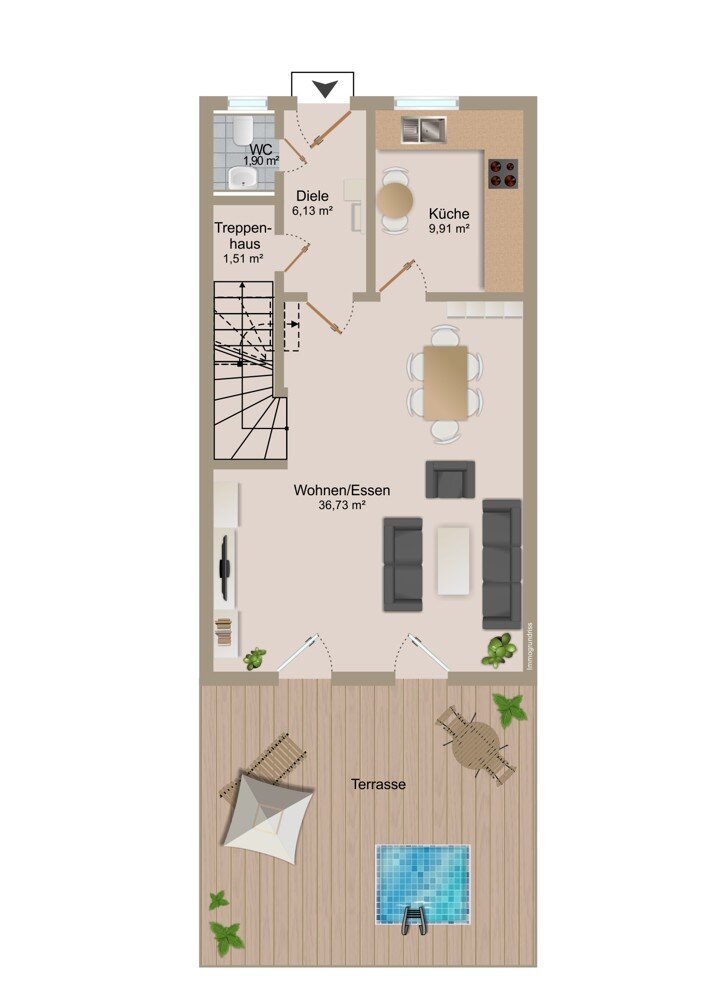 Reihenendhaus zum Kauf 549.000 € 6 Zimmer 147 m²<br/>Wohnfläche 221 m²<br/>Grundstück Kleinostheim Kleinostheim 63801