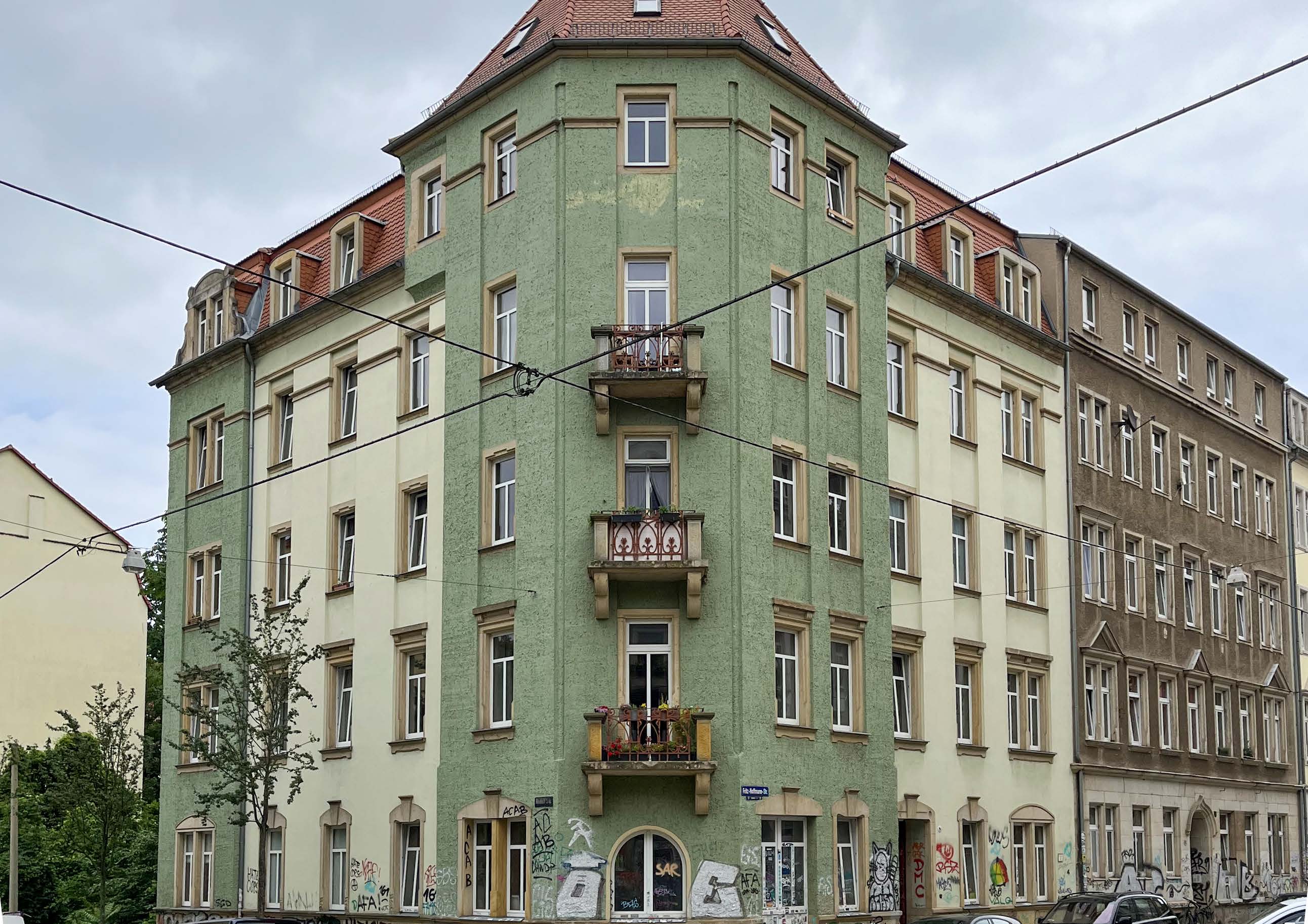 Wohnung zur Miete 935 € 3 Zimmer 82 m²<br/>Wohnfläche 3.<br/>Geschoss ab sofort<br/>Verfügbarkeit Fritz-Hoffmann-Straße 8 Leipziger Vorstadt (Rudolfstr.) Dresden 01097