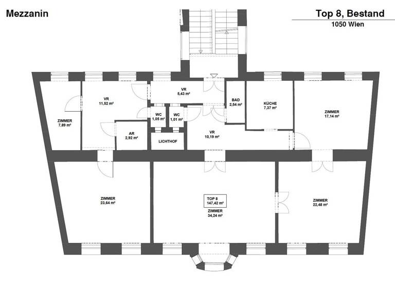 Wohnung zum Kauf 849.000 € 4,5 Zimmer 147,4 m² 1. Geschoss Wien,Margareten 1050