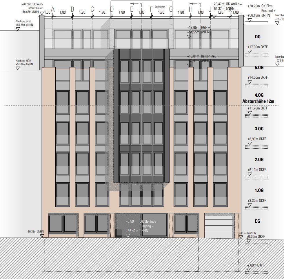 Bürofläche zur Miete provisionsfrei 19,50 € 210 m²<br/>Bürofläche Unterbilk Düsseldorf 40217