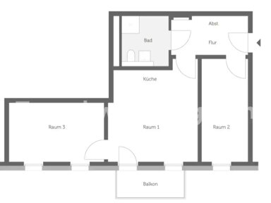 Wohnung zur Miete 754 € 3 Zimmer 64 m² 2. Geschoss Charlottenburg Berlin 10587