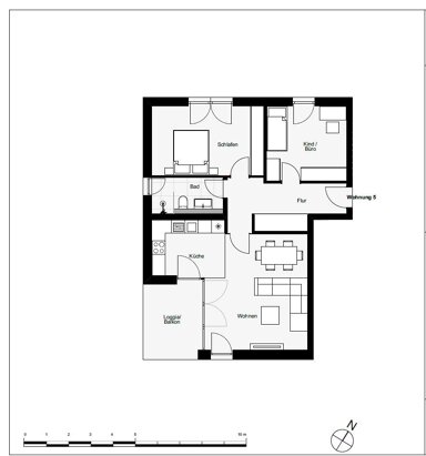 Wohnung zur Miete 1.275 € 3 Zimmer 78,7 m² 2. Geschoss frei ab sofort Grube Carl Frechen 50226