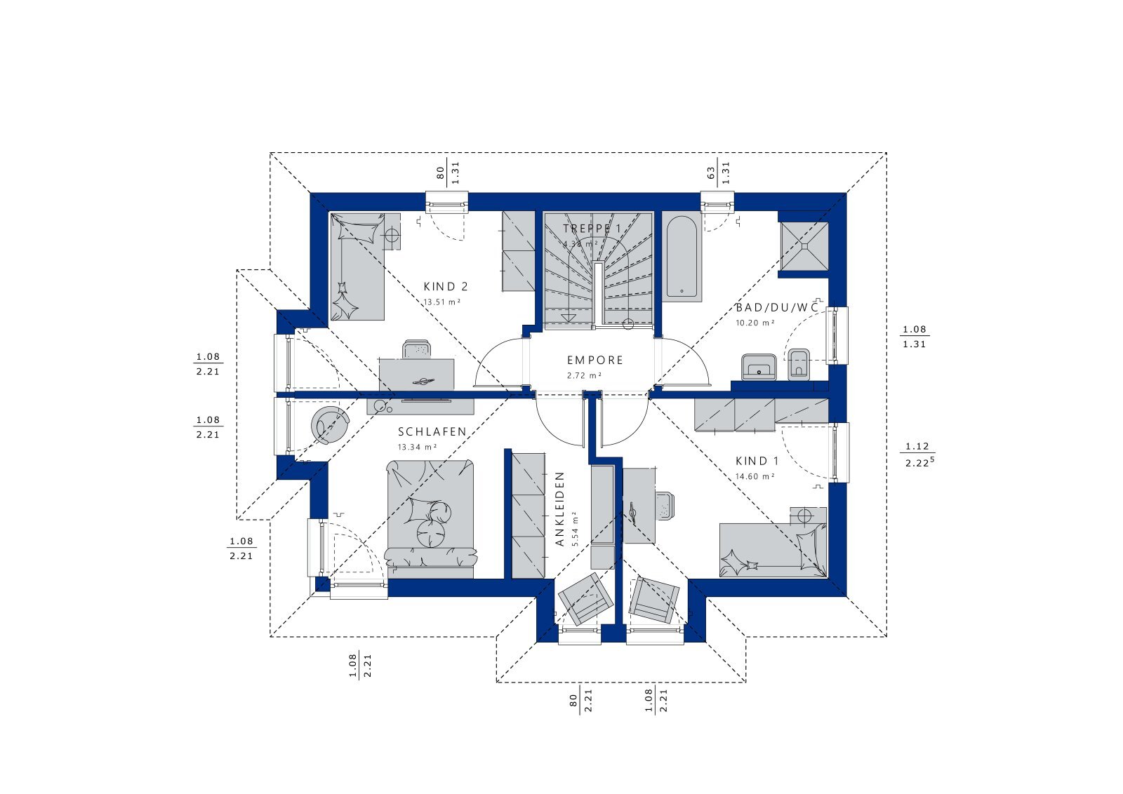 Einfamilienhaus zum Kauf 549.895 € 4,5 Zimmer 130 m²<br/>Wohnfläche 646 m²<br/>Grundstück Bergfelden Sulz am Neckar 72172