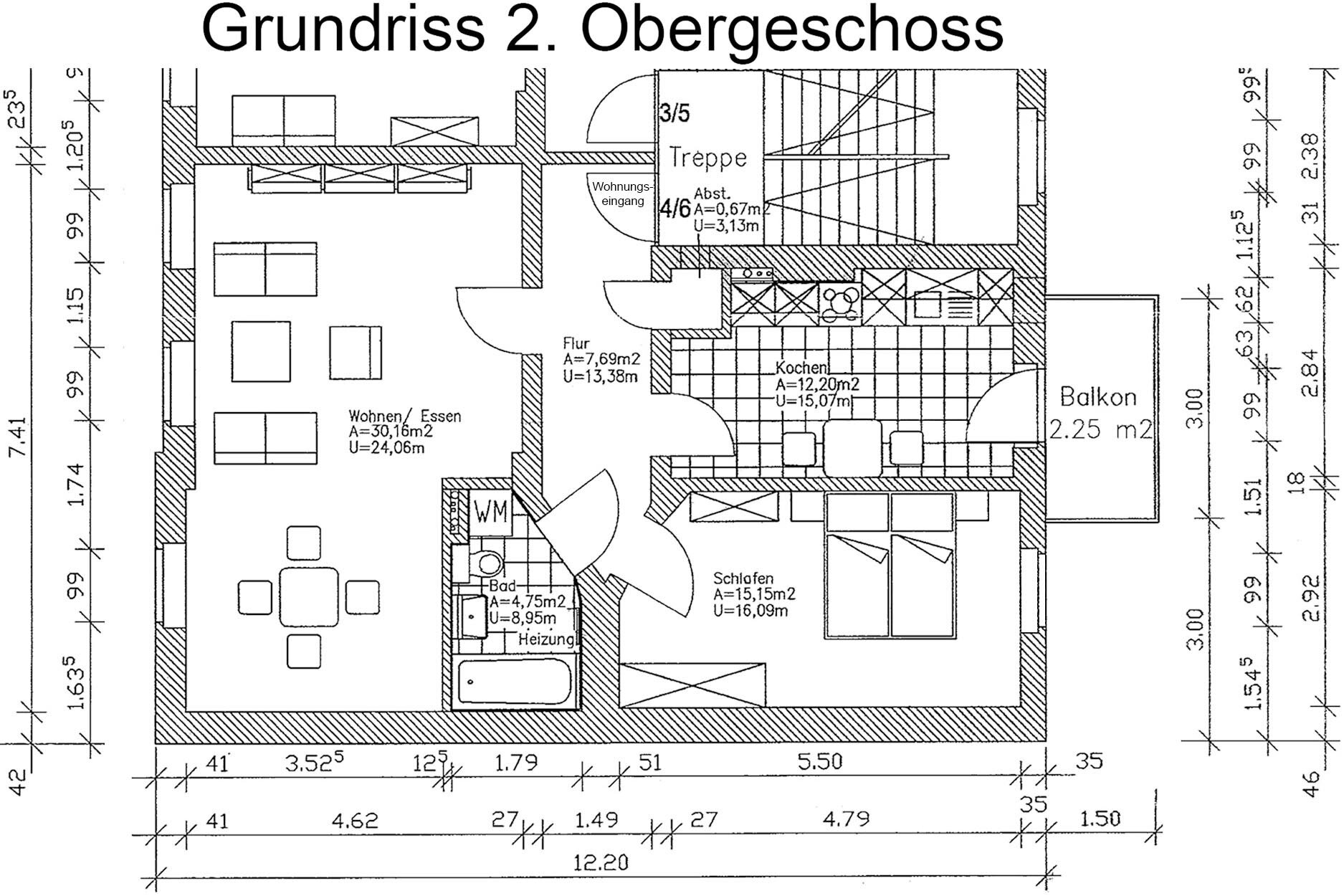 Wohnung zur Miete 470 € 3 Zimmer 73,1 m²<br/>Wohnfläche 2.<br/>Geschoss Innerstädtischer Bereich Nord 17 Dessau-Roßlau 06844