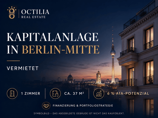 Wohnung zum Kauf provisionsfrei 186.500 € 1 Zimmer 37,4 m² 4. Geschoss Wedding Mitte 13349