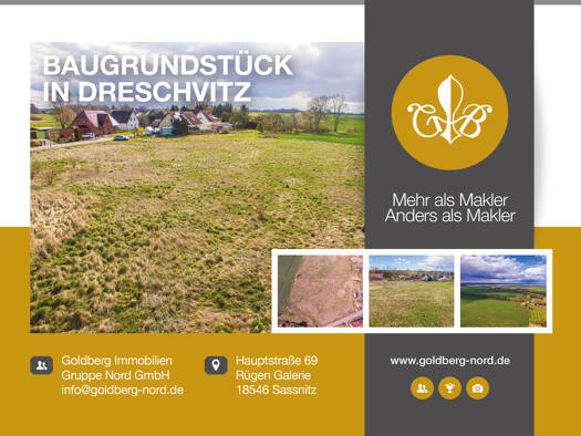 Grundstück zum Kauf 1.849 m² Grundstück Dreschvitz Dreschvitz 18573