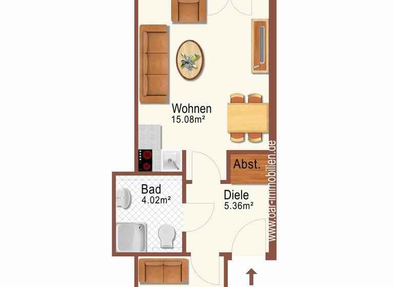 Studio zum Kauf 198.000 € 2 Zimmer 31 m²<br/>Wohnfläche Zinglingstraße 45 Binz Binz 18609