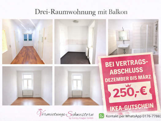 Wohnung zur Miete 375 € 3 Zimmer 68,5 m² EG frei ab sofort Gellertstraße 12 Hilbersdorf Chemnitz 09130