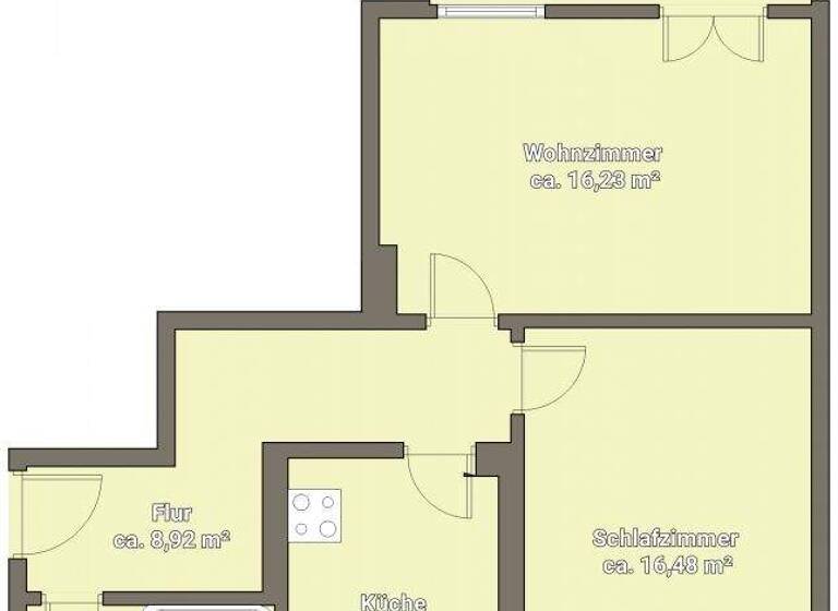 Wohnung zur Miete 373 € 2 Zimmer 57,5 m² 1. Geschoss frei ab 01.06.2026 Kleistweg 9 Bad Dürrenberg 06231