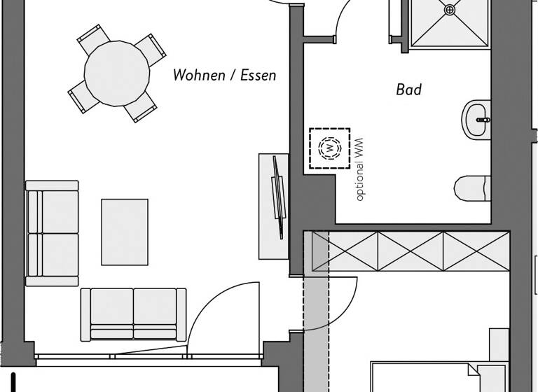 Wohnung zum Kauf - Neubau 379.000 € 2 Zimmer 67,8 m² 2. Geschoss Werden Essen 45239