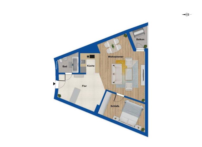 Studio zum Kauf 89.000 € 1 Zimmer 62 m² 23. Geschoss frei ab sofort Schleswig 24837