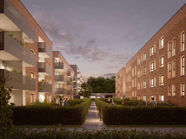 Wohnung zur Miete 1.127 € 3,5 Zimmer 73,1 m² 3. Geschoss Joseph-König-Straße 4 Wienburg Münster 48147