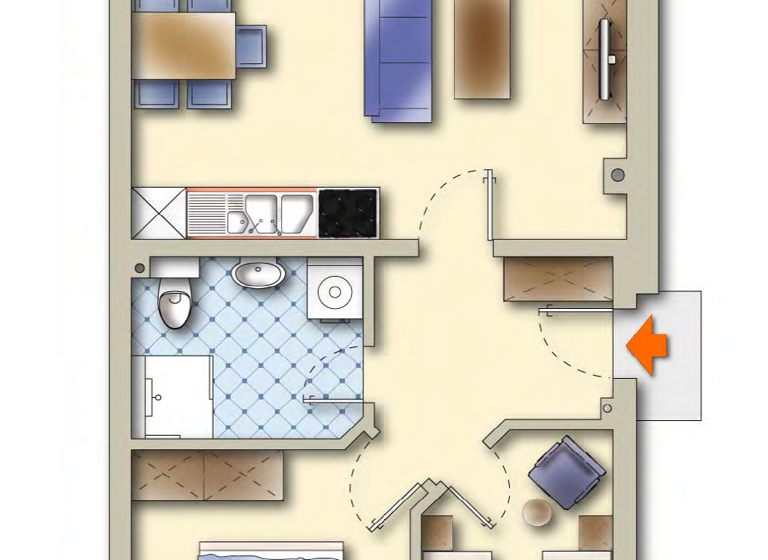 Wohnung zum Kauf provisionsfrei 394.100 € 3 Zimmer 60,6 m²<br/>Wohnfläche Dachgeschoss, 2.<br/>Geschoss ab sofort<br/>Verfügbarkeit Prerow 18375