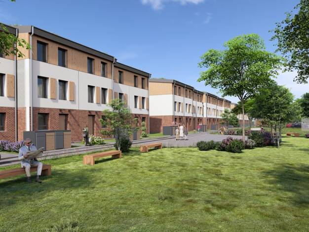 Reihenmittelhaus zum Kauf - Erstbezug 599.900 € 4,5 Zimmer 143 m² 219 m² Grundstück Bischofsheim 65474