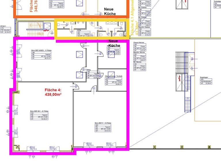 Bürofläche zur Miete 14,28 € 438 m² Bürofläche Unterpremstätten 8141