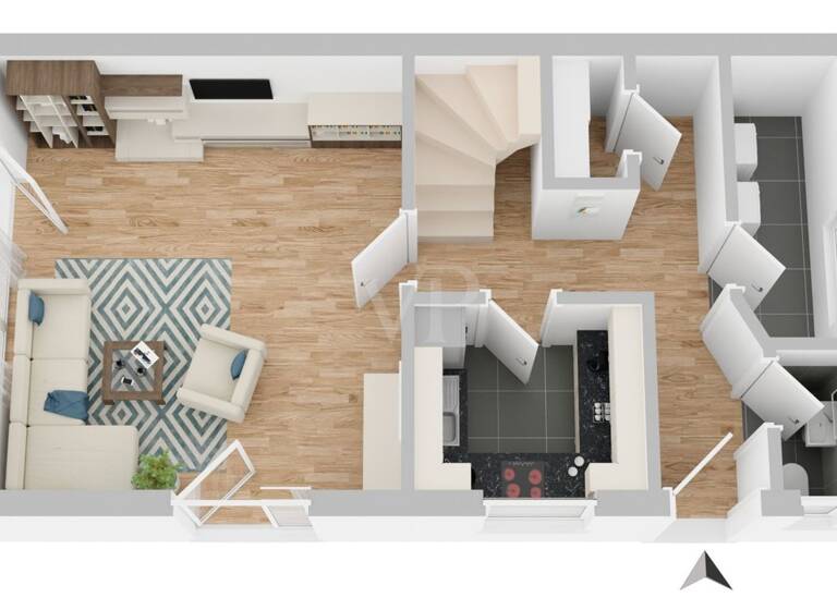 Doppelhaushälfte zur Miete 830 € 4 Zimmer 92 m²<br/>Wohnfläche 1.388 m²<br/>Grundstück Hirschburg Ribnitz-Damgarten 18311