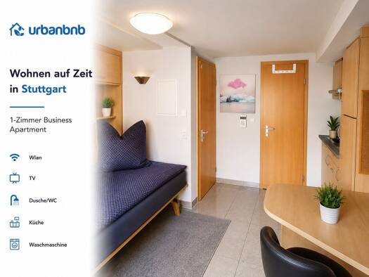 Wohnung zur Miete auf Zeit 990 € 1 Zimmer 20 m² frei ab 31.12.2026 Pfarrstraße Mitte Mitte 70182