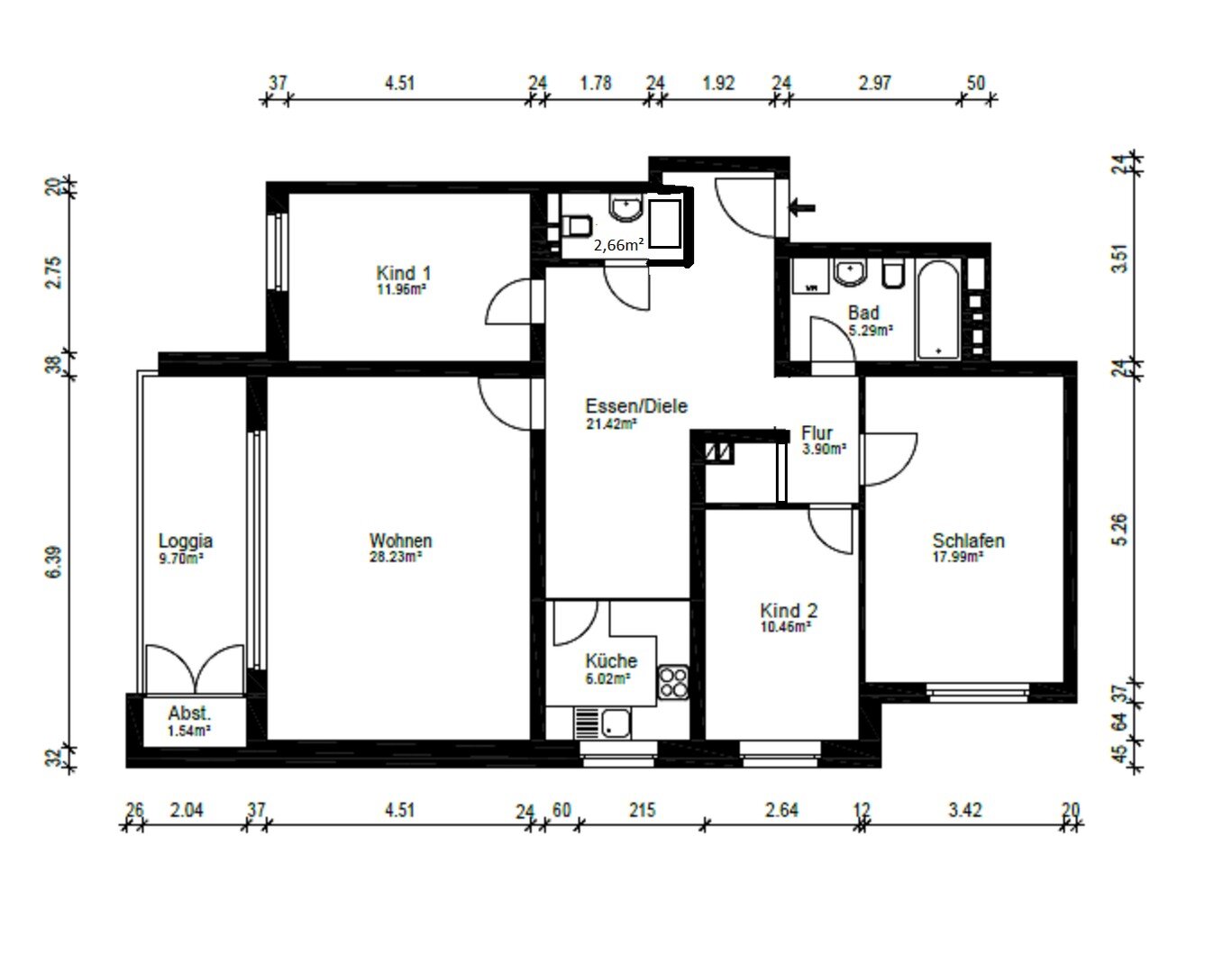 Wohnung zur Miete Wohnen auf Zeit 250 € 4 Zimmer 115 m²<br/>Wohnfläche 01.01.2025<br/>Verfügbarkeit Rahlstedt Hamburg 22147