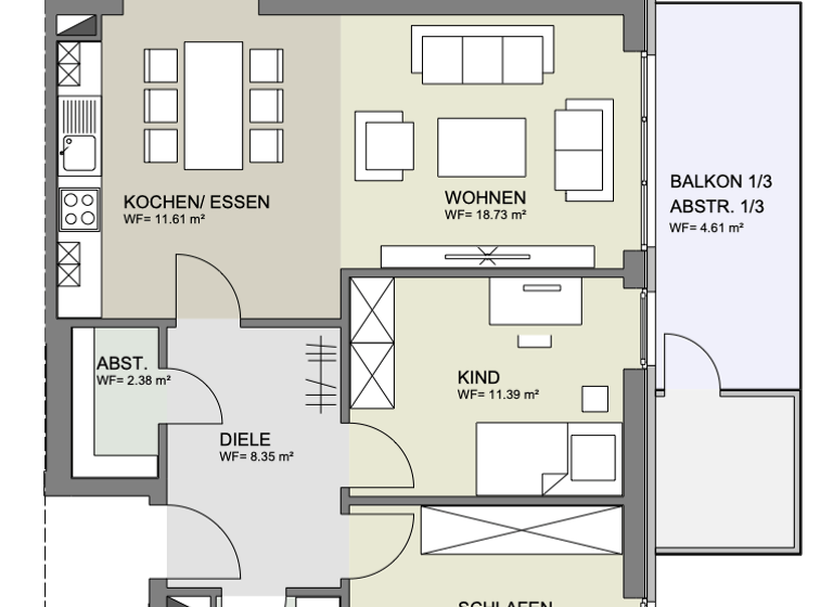 Wohnung zum Kauf 3 Zimmer 79 m² 1. Geschoss Eversten Oldenburg 26131