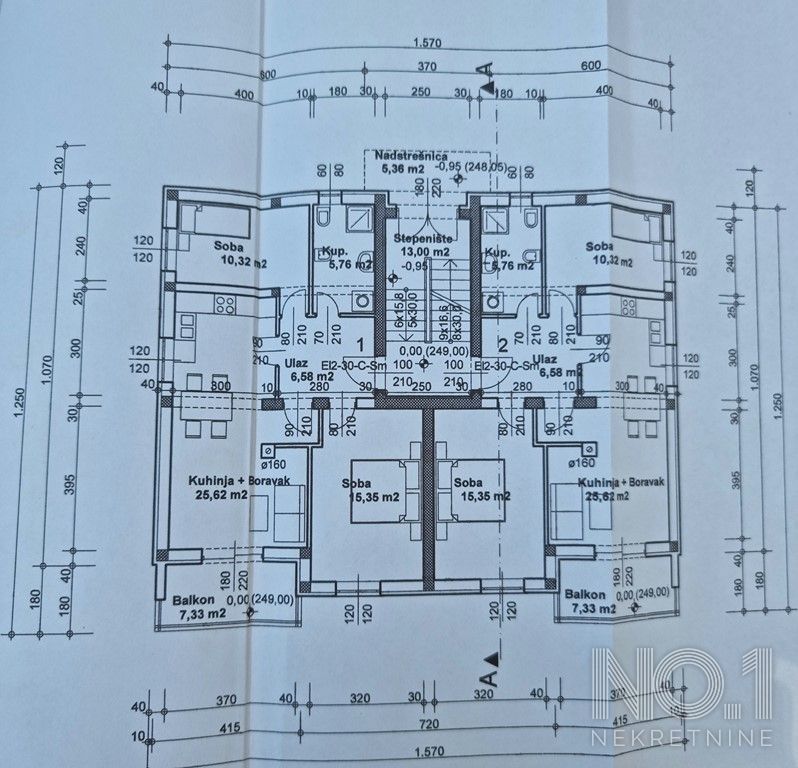 Wohnung zum Kauf 350.000 € 3 Zimmer 75 m²<br/>Wohnfläche 1.<br/>Geschoss Malinska