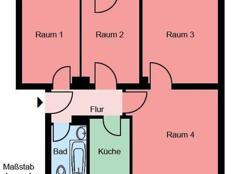 Wohnung zur Miete 539 € 4 Zimmer 62,5 m² 1. Geschoss Ginsterweg 20 Schwerin Castrop-Rauxel 44577