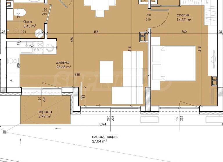 Studio zum Kauf 118.800 € 2 Zimmer 92,3 m² Sozopol