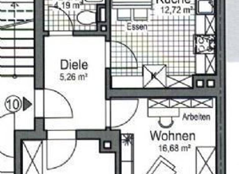 Wohnung zur Miete 310 € 2 Zimmer 52,3 m²<br/>Wohnfläche EG<br/>Geschoss Ebersdorfer Str. 23 we 10 Ebersdorf Chemnitz 09131