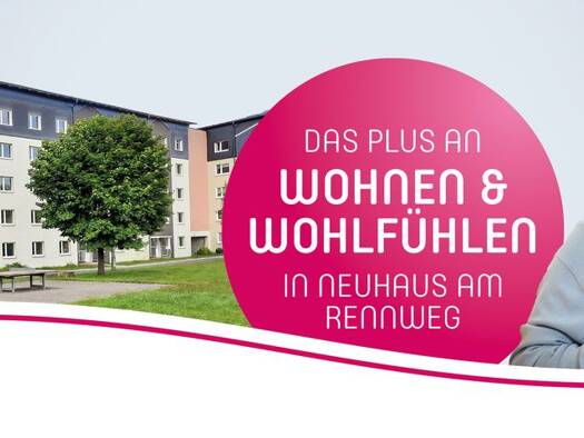 Wohnung zur Miete 785 € 2 Zimmer 47,6 m² 3. Geschoss frei ab sofort Prachaticer Straße 15 Neuhaus Neuhaus am Rennweg 98724