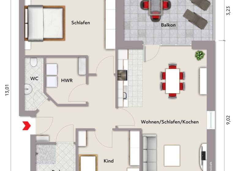 Penthouse zum Kauf 349.000 € 3 Zimmer 103,4 m² Heidmühle Schortens 26419