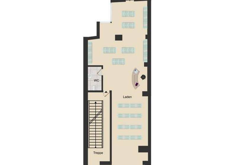 Verkaufsfläche zur Miete 2.100 € 104 m² Verkaufsfläche Innenstadt Ravensburg 88212