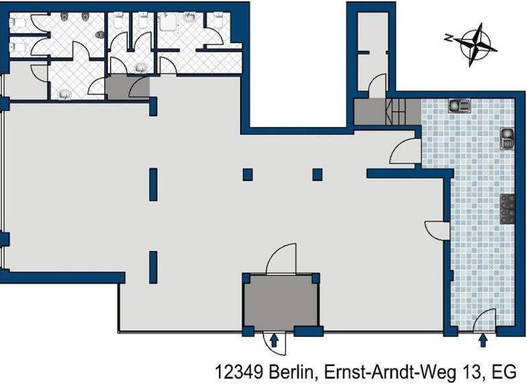 Restaurant zur Miete provisionsfrei 1.668 € 208,4 m² Gastrofläche Ernst-Arndt-Weg 13 Buckow Berlin 12349