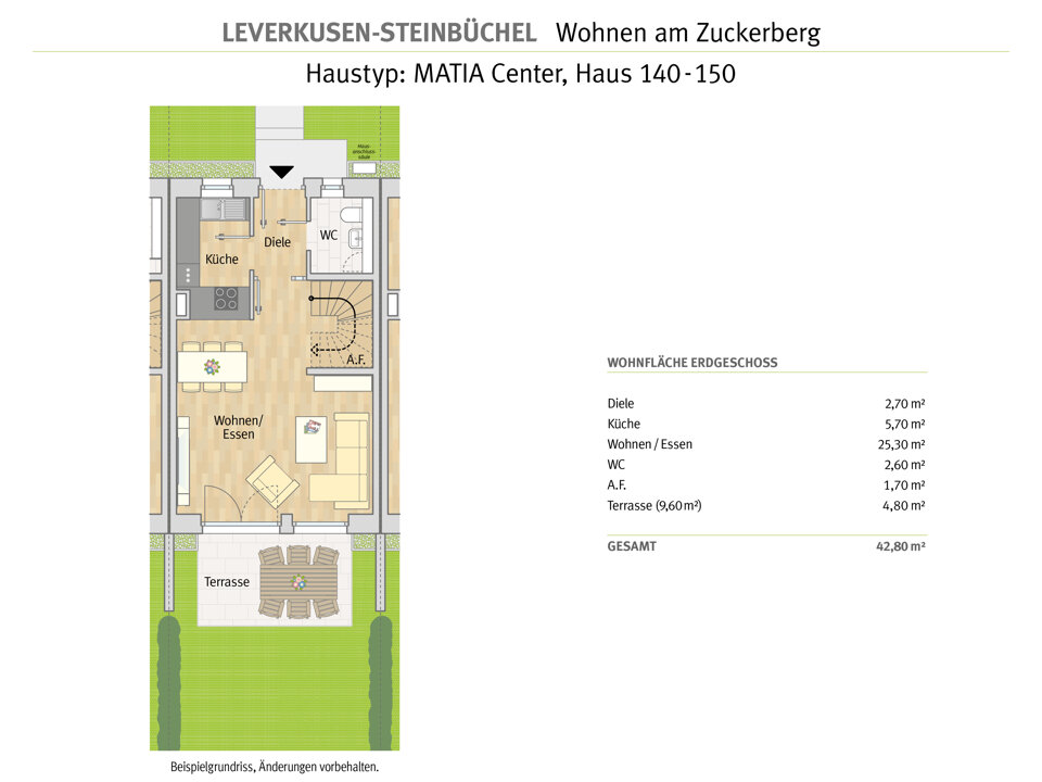 Reihenmittelhaus zum Kauf 547.500 € 5 Zimmer 115 m²<br/>Wohnfläche 175 m²<br/>Grundstück Feuerbachstraße 64 Steinbüchel Leverkusen 51377