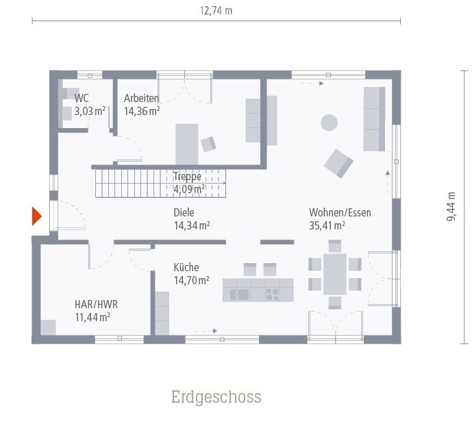 Einfamilienhaus zum Kauf provisionsfrei 910.000 € 5 Zimmer 188,1 m²<br/>Wohnfläche 370 m²<br/>Grundstück Denzingen Günzburg 89312