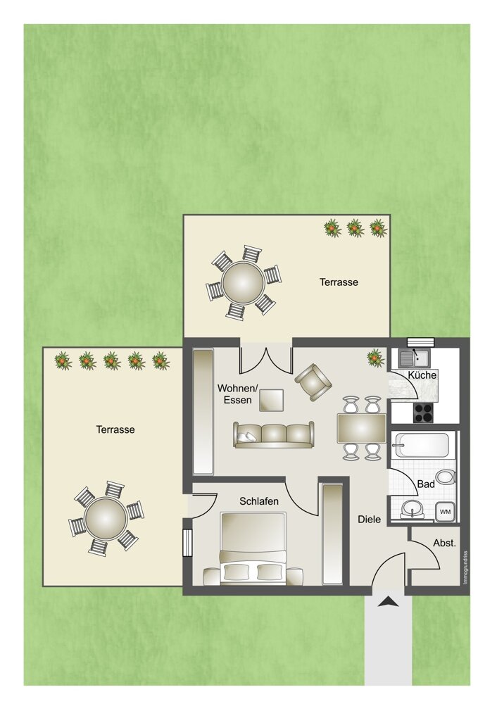 Wohnung zum Kauf 195.000 € 2 Zimmer 52,9 m²<br/>Wohnfläche Neckarsulm Neckarsulm 74172