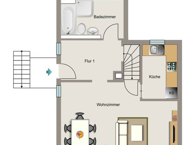 Einfamilienhaus zum Kauf provisionsfrei 368.000 € 3,5 Zimmer 62 m² 565 m² Grundstück Heckhülsenring 36 Heisingen Stadtbezirk VIII 45259
